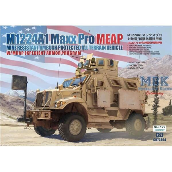 Galaxy Hobby GH72A04 M1224A1 MaxxPro MEAP w/MRAP Exped. Armor Program