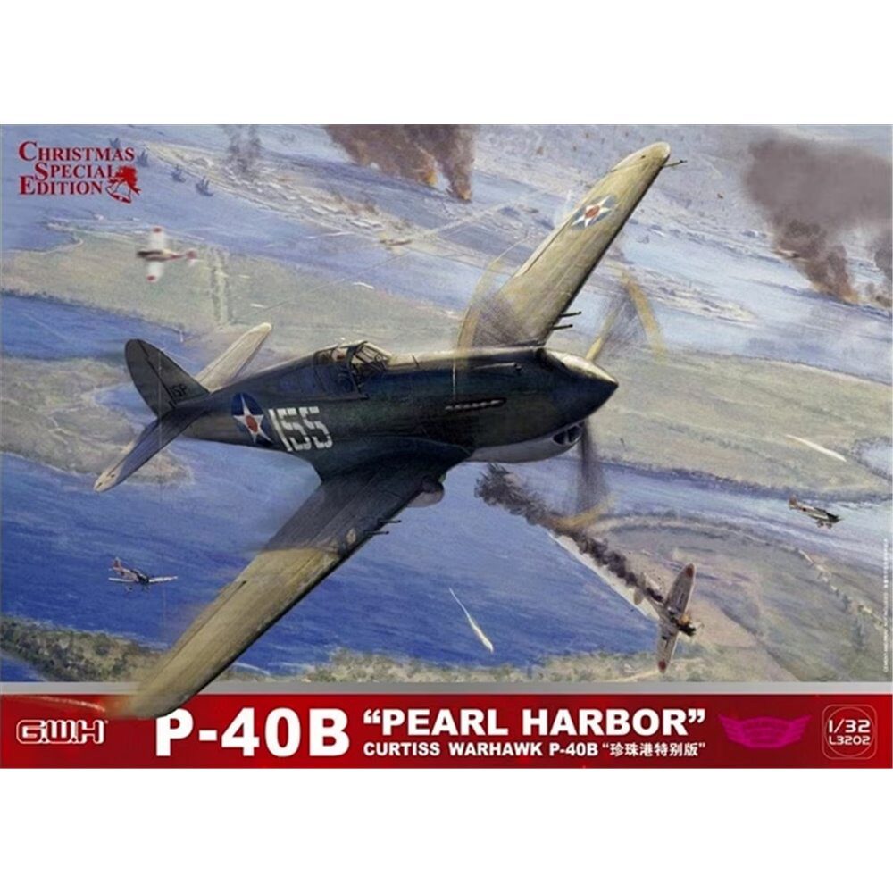 GREAT WALL HOBBY L3202 Curtis Warhawk P-40B USAAF  Pearl Harbor  1941
