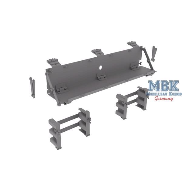 HD Models HDM35188 M4 welded hull spare tracks holders and shelf