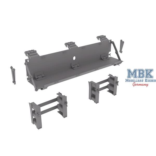 HD Models HDM35190 M4 cast hull spare tracks holders and shelf