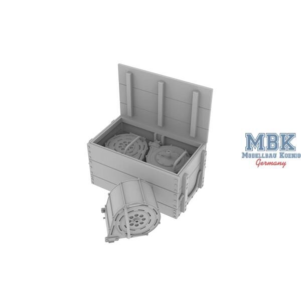 HD Models HDM35222 Polsten 20mm ammo boxes and magazines