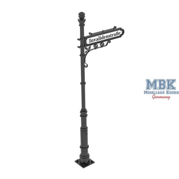 HD Models HDM35239 German street pole (1 sign)