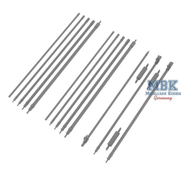 HD Models HDM35249 5-sections US WWII radio antenna (3 pcs)