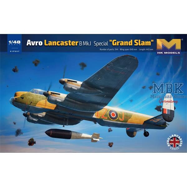 HONG KONG MODEL HKM01F007 Avro Lancaster B Mk. I Special Grand Slam