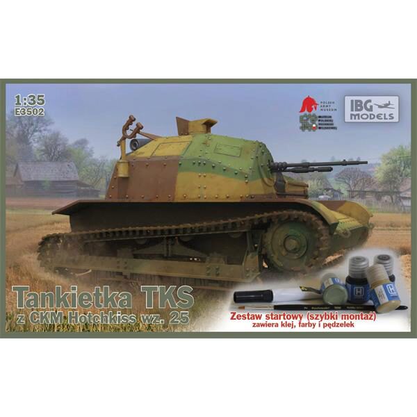 IBG-Modellbau IBG-E3502 TKS Tankette with MG (Easy Tracks, Paint Set, ..)