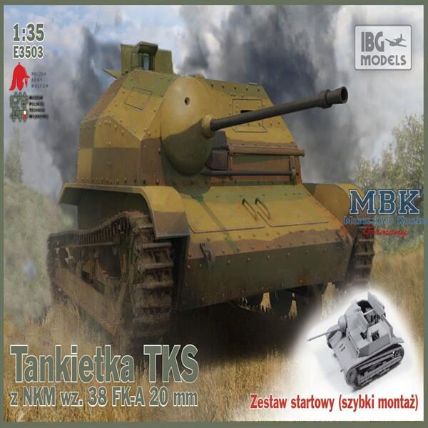 IBG-Modellbau IBG-E3503 TKS Tankette 20mm Gun (Easy Tracks)
