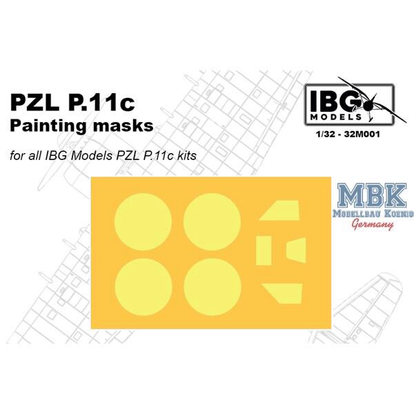 IBG-Modellbau IBG32M001 PZL P.11c Painting Masks