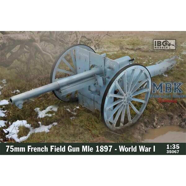 IBG-Modellbau IBG35067 75mm French Field Gun Mle 1897 - WW1