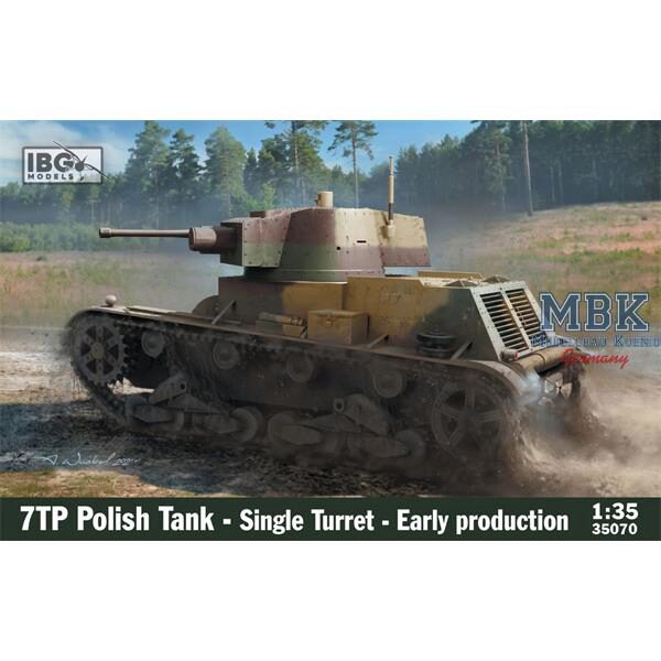 IBG-Modellbau IBG35070 7TP Polish Tank - Single Turret - Early Production