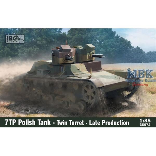 IBG-Modellbau IBG35072 7TP Polish Tank - Twin Turret (late)