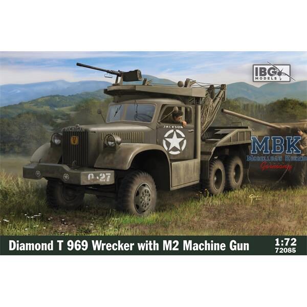 IBG-Modellbau IBG72085 Diamond T 969 Wrecker with M2 Machine gun & PE