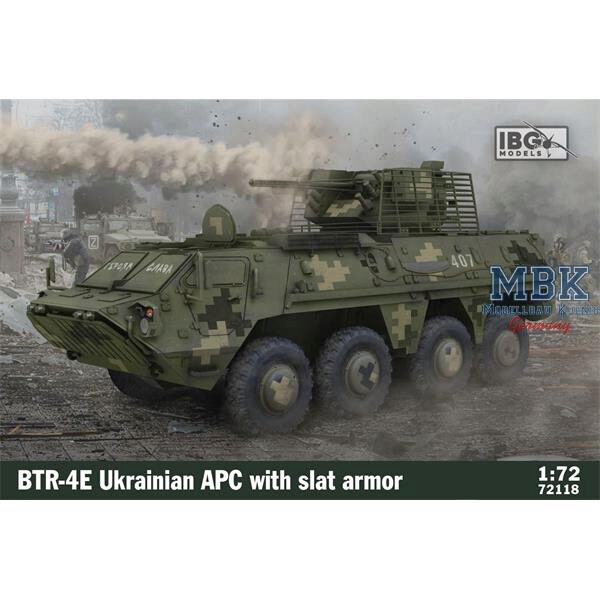 IBG-Modellbau IBG72118 BTR-4E Ukrainian APC with slat armor
