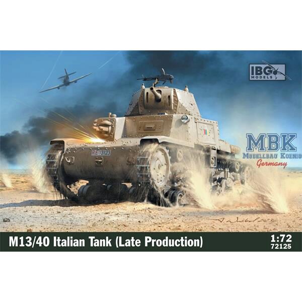 IBG-Modellbau IBG72125 M13/40 Italian Tank (III series - late production)