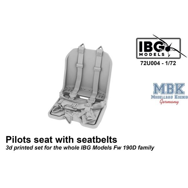 IBG-Modellbau IBG72U004 Pilots Seat with Seatbelts for Fw 190D family