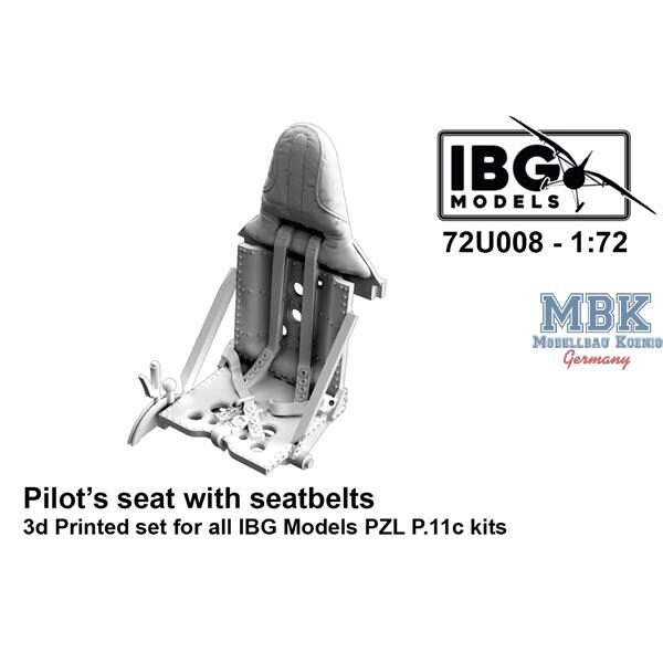 IBG-Modellbau IBG72U008 PZL P.11c Pilot s seat with seatbelts
