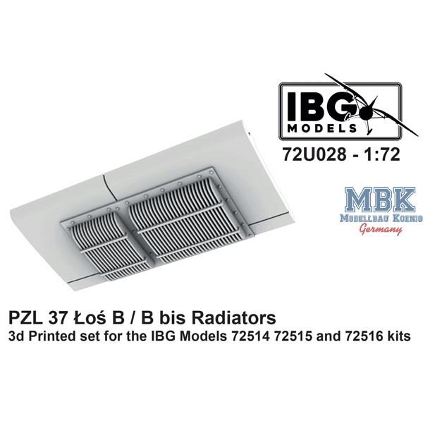 IBG-Modellbau IBG72U028 Radiators for PZL 37 Los B/B bis