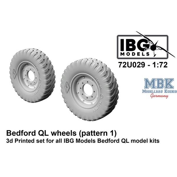 IBG-Modellbau IBG72U029 Bedford QL Wheels (Pattern 1) - 3d printed
