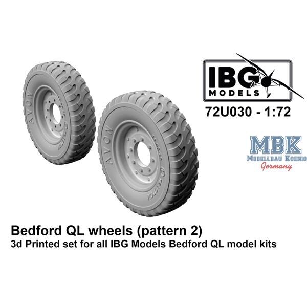 IBG-Modellbau IBG72U030 Bedford QL Wheels (Pattern 2) - 3d printed