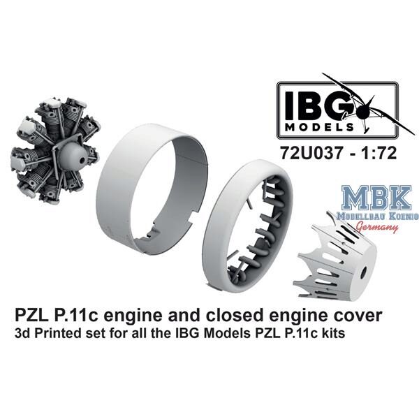 IBG-Modellbau IBG72U037 PZL P.11c Engine and Closed Engine Cover
