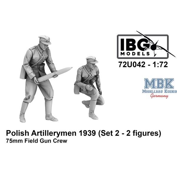 IBG-Modellbau IBG72U042 Polish Artillerymen - 75mm Field Gun Crew Set 2