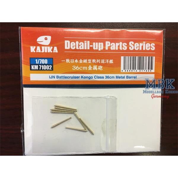 KAJIKA KM71002 IJN Battlecruiser Kongo 1914 36cm Metal Barrels