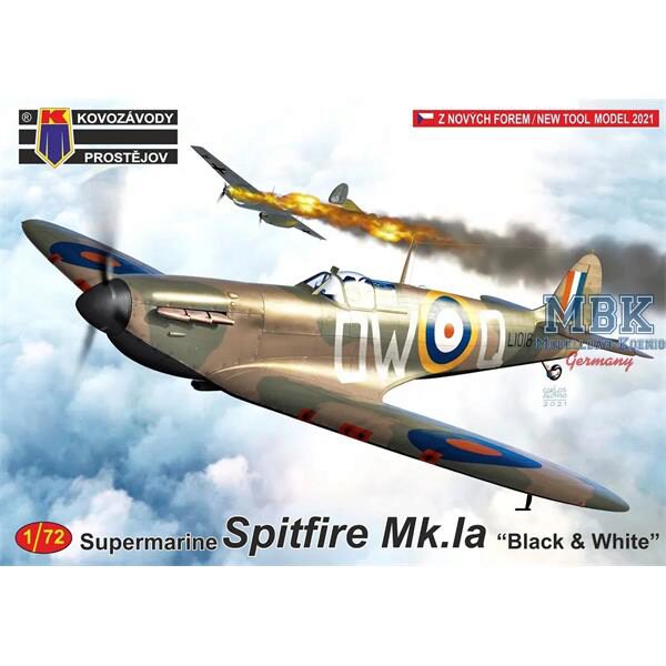 Kovozavody Prostejov KPM72263 Spitfire Mk.Ia (Black & White)