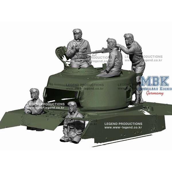 LEGEND PRODUCTIONS LA7230 WW2 US Tank Crew set 1:72
