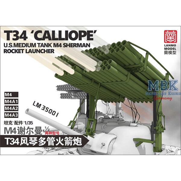 LANMO Model LAN-LM35001 Sherman Rocket Launcher T34 Calliope