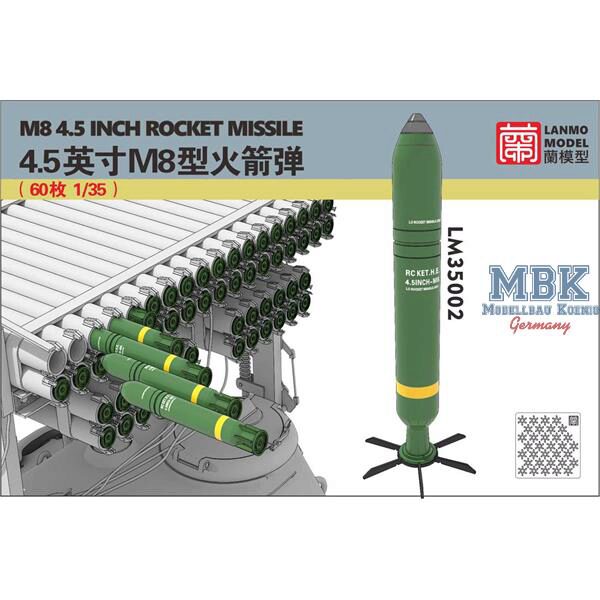 LANMO Model LAN-LM35002 M8 4.5 inch rocket missile