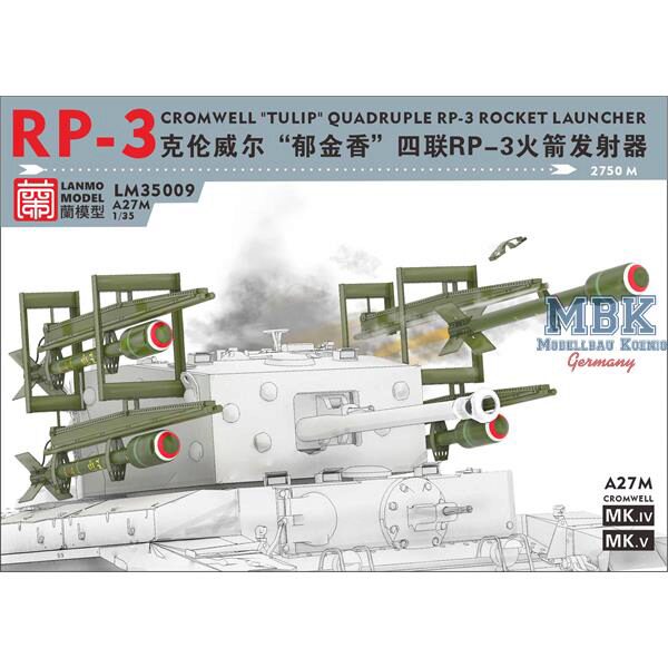 LANMO Model LAN-LM35009 Cromwell TULIP Quadruple RP-3 Rocket Launcher