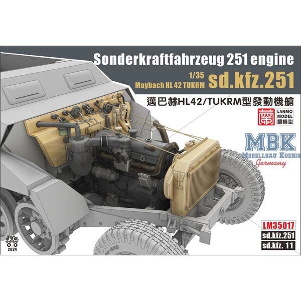LANMO Model LAN-LM35017 Sd.Kfz. 251 Maybach HL 42 TUKRM set