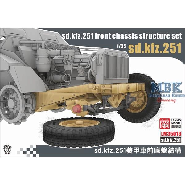 LANMO Model LAN-LM35018 Sd.Kfz. 251 front chassis structure set