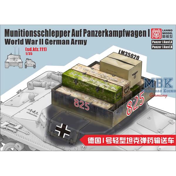 LANMO Model LAN-LM35020 WWII German Munitionsschlepper Pz.Kpfw. I