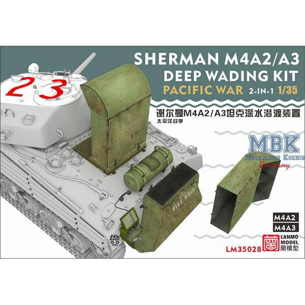 LANMO Model LAN-LM35028 WWII U.S.Army PTO Sherman M4A2/M4A3 Deep wading k.
