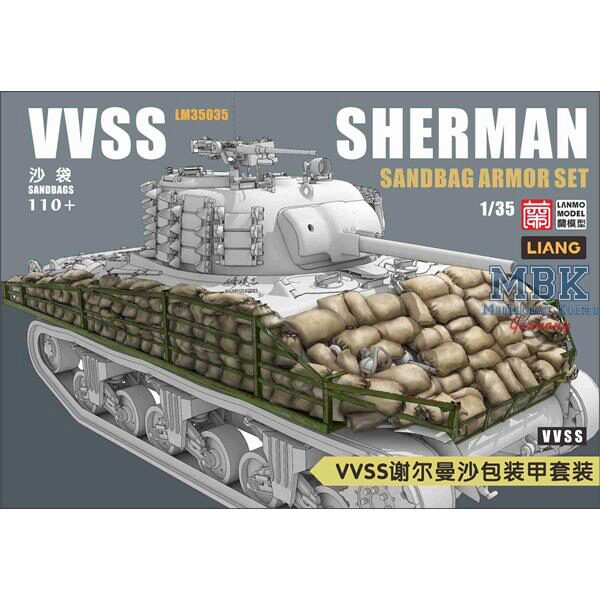 LANMO Model LAN-LM35035 Sherman VVSS Sandbag armor set