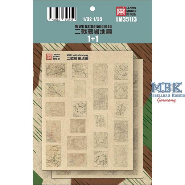 LANMO Model LAN-LM35113 WWII Battlefield maps 1+1