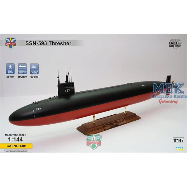 MODELSVIT MSVIT1401 USS Tresher (SSN-593) submarine