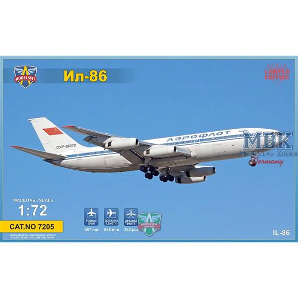 MODELSVIT MSVIT7205 Ilyushin IL-86 wide-body airliner 1:72