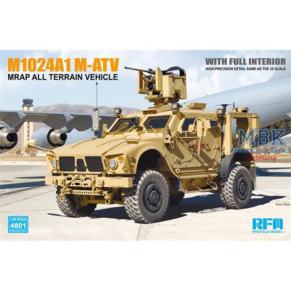 Rye Field Model RFM4801 U.S MRAP All Terrain Vehicle M1240A1 M-ATV (1:48)
