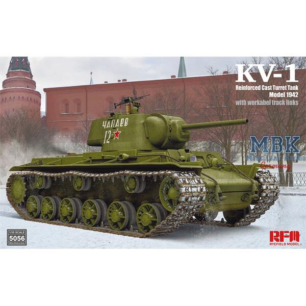 Rye Field Model RFM5056 KV-1 Model 1942 Reinforced Cast Turret Tank