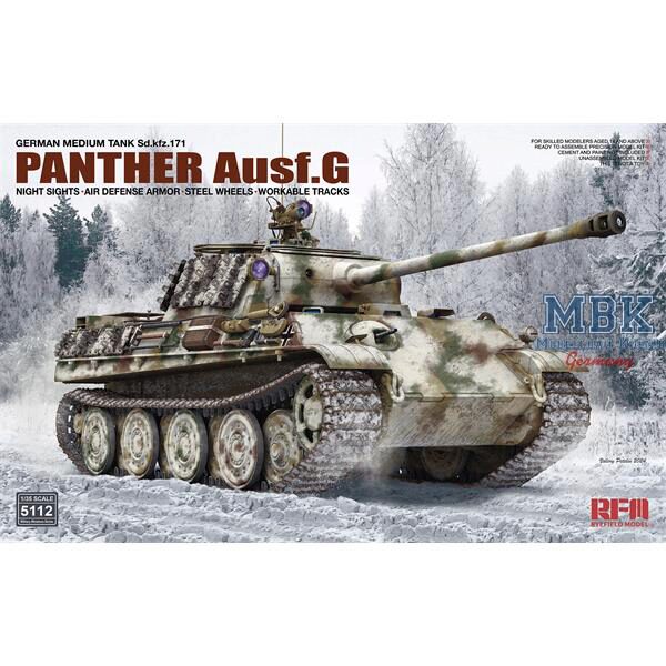 RYE FIELD MODEL RFM5112 Panther Ausf. G w/night sights & air defense armor