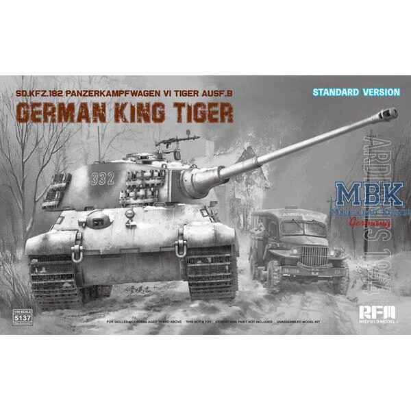 RYE FIELD MODEL RFM5137 King Tiger Ardennes 1944 (STANDARD Version )