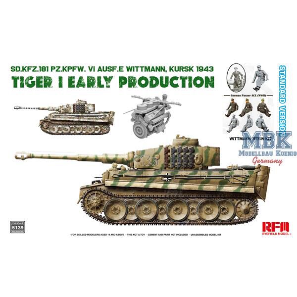 RYE FIELD MODEL RFM5139 Tiger I early  Kursk 1943  w/ Wittman (STANDARD)