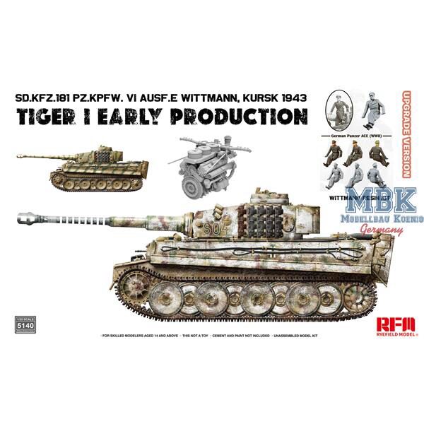 RYE FIELD MODEL RFM5140 Tiger I early  Kursk 1943  w/ Wittman (UPDATED)