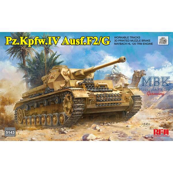 RYE FIELD MODEL RFM5143 Pz.Kpfw.IV Ausf.F2/G w/workable tracks