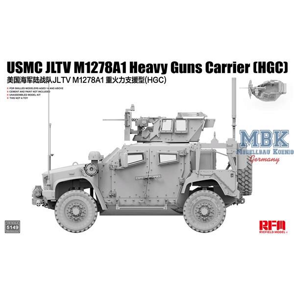 RYE FIELD MODEL RFM5149 USMC JLTV M1278A1 Heavy Guns Carrier (HGC)