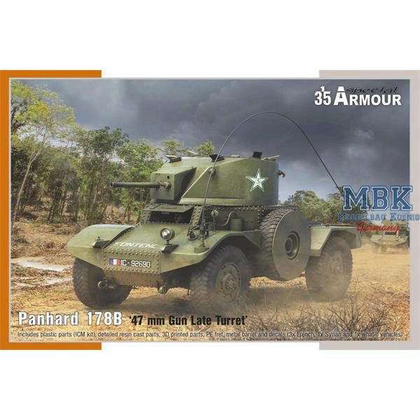 Special Armour SA35009 Panhard 178 B  47 mm Gun Late Turret 
