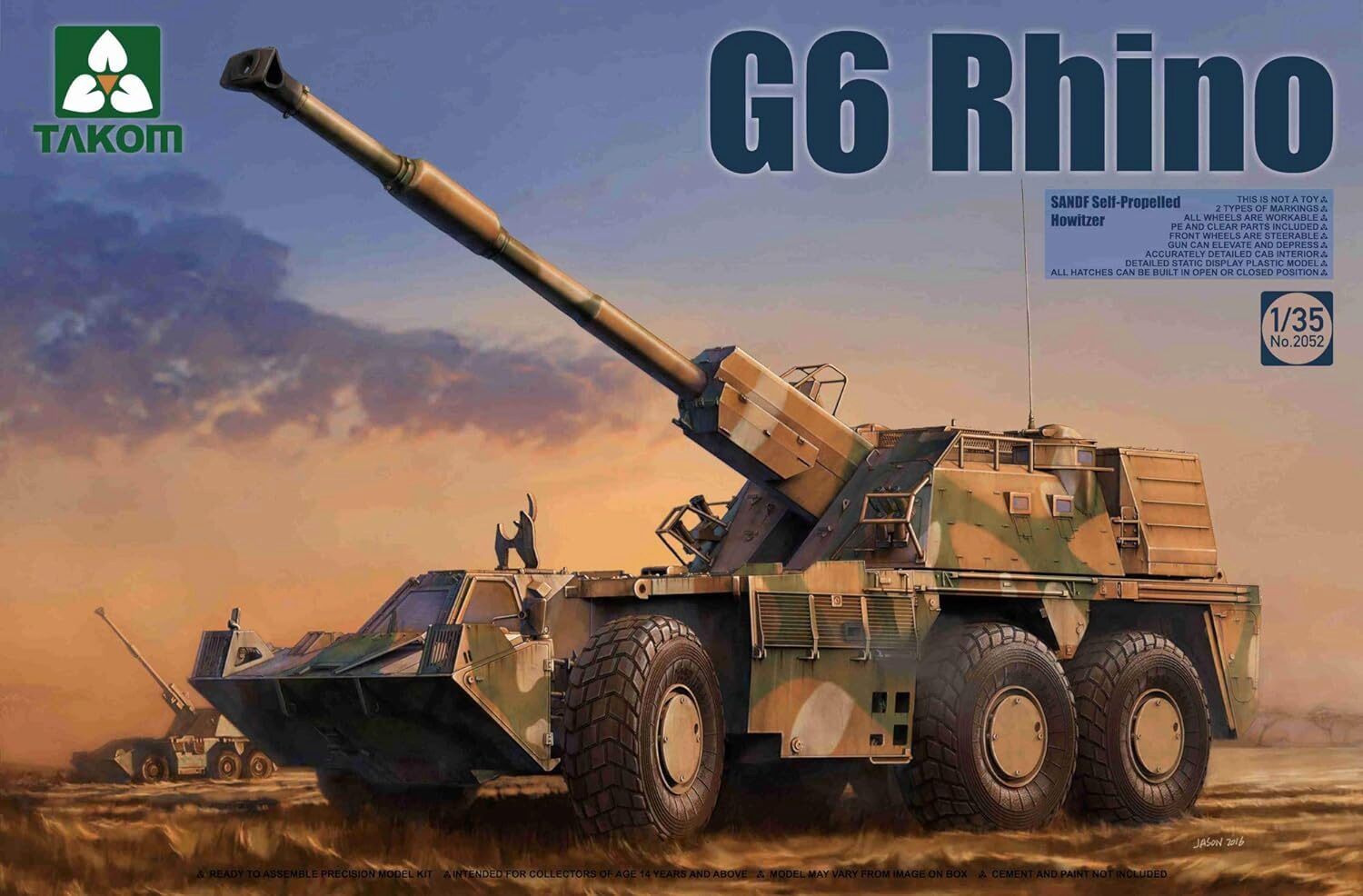 Takom TAK2052 SANDF Self-Propelled Howitzer G6 Rhino