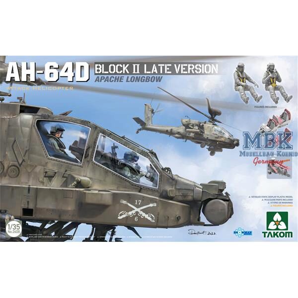 Takom 2608 AH-64D Attack Helicopter Apache Longbow Block II