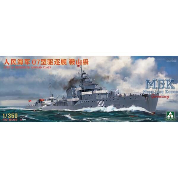 TAKOM MODEL TAK6018 PLA Navy Type 07 Destroyer Anshan 1:350